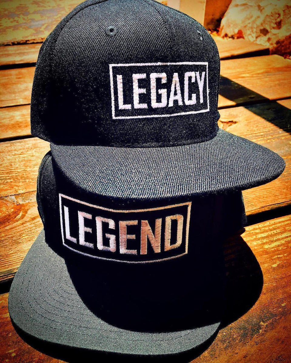 Legend and Legacy Father/Son Snapback Hats, Legend Legacy Gift for Dad Adult / Legacy